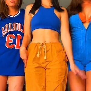 Zara Blue Halter Crop Top